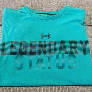 Boy’s Under Armour Teal 'Legendary Status' T-Shirt, XL